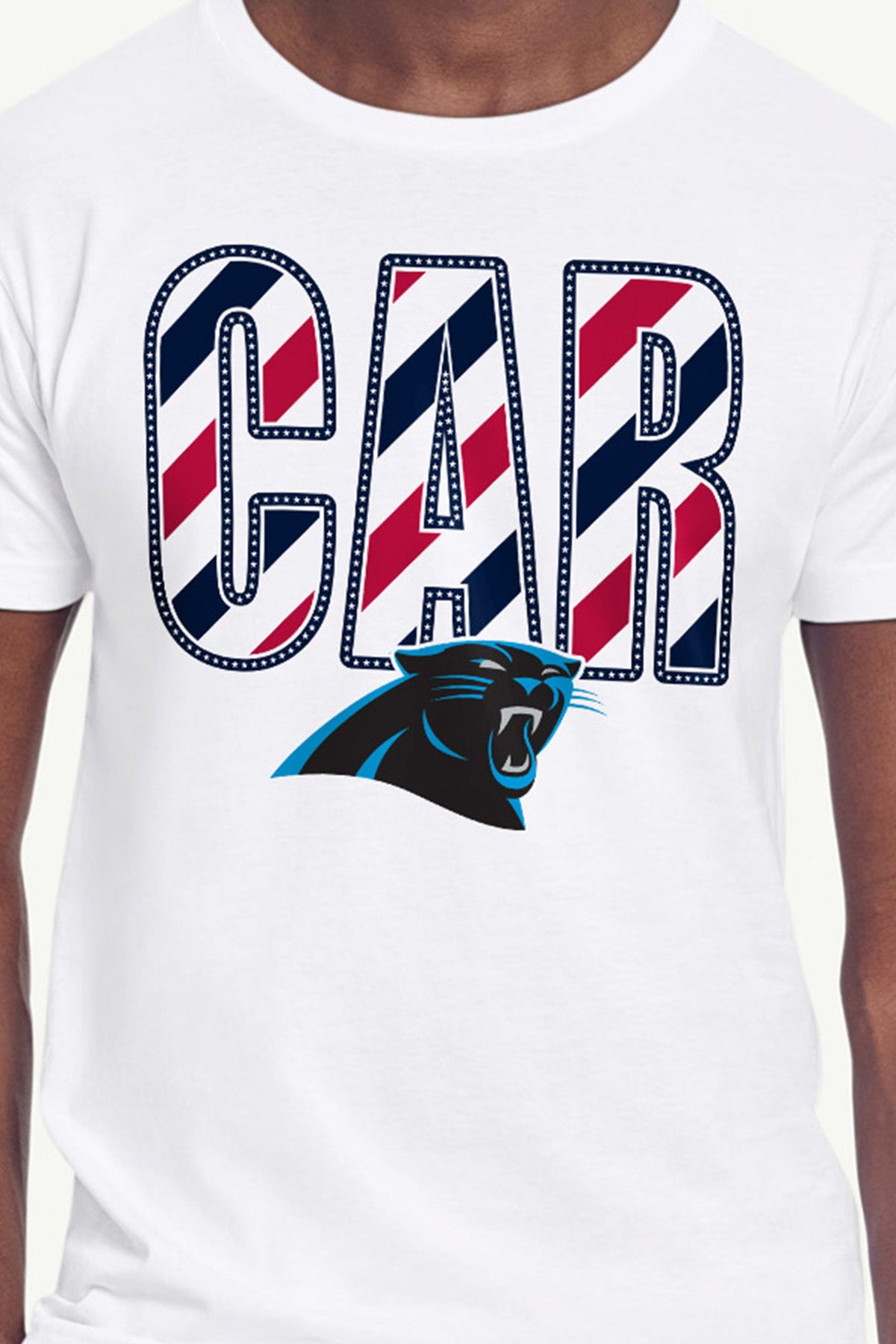 Starter Latest | MENS CAROLINA PANTHERS STARS AND STRIPES T SHIRT