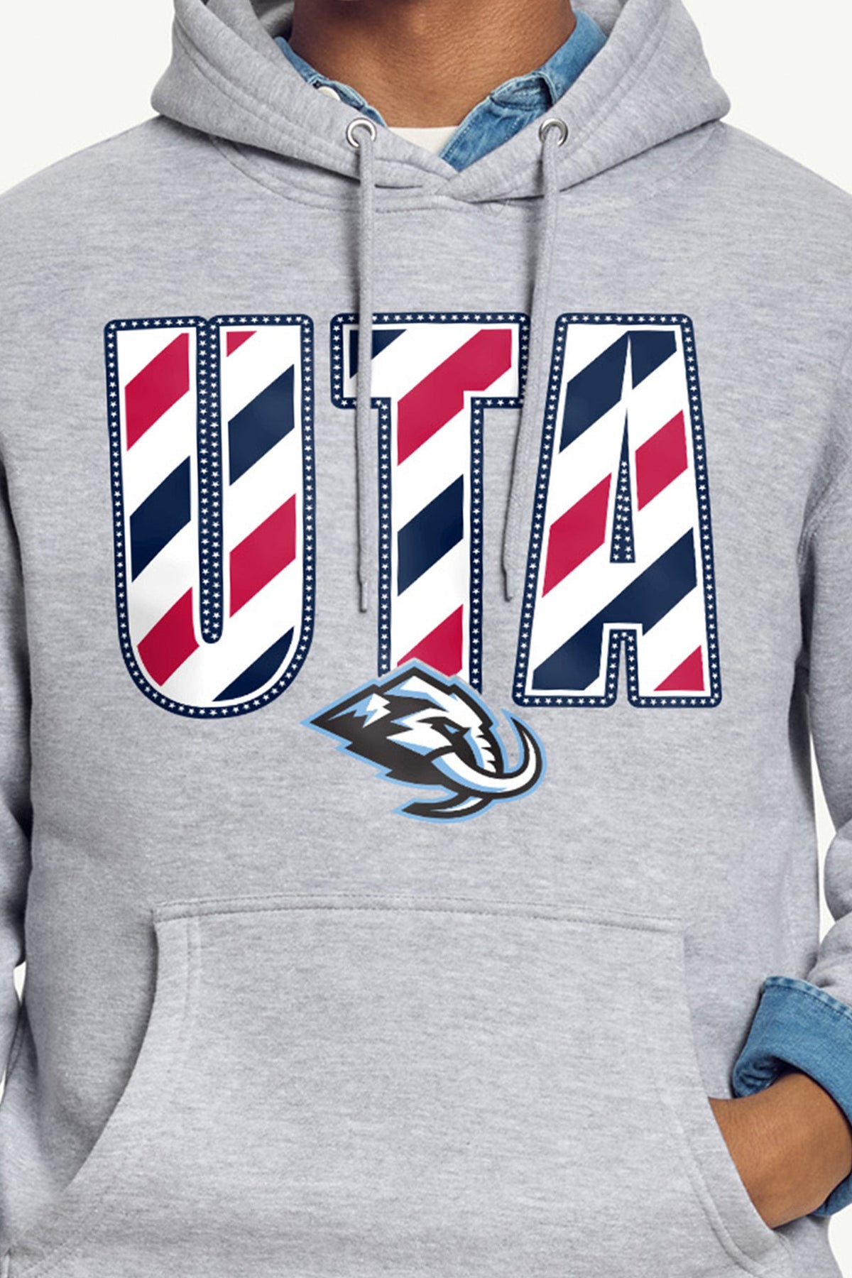 Starter Customer Favorite | MENS UTAH MAMMOTH STARS AND STRIPES HOODIE