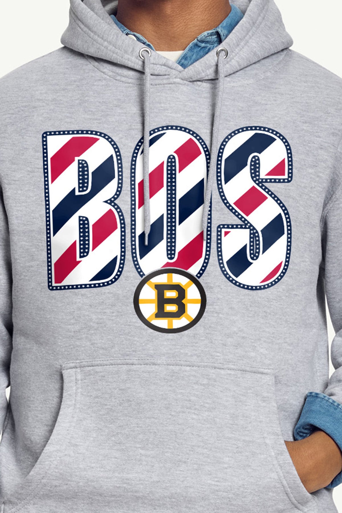 Starter Premium | MENS BOSTON BRUINS STARS AND STRIPES HOODIE