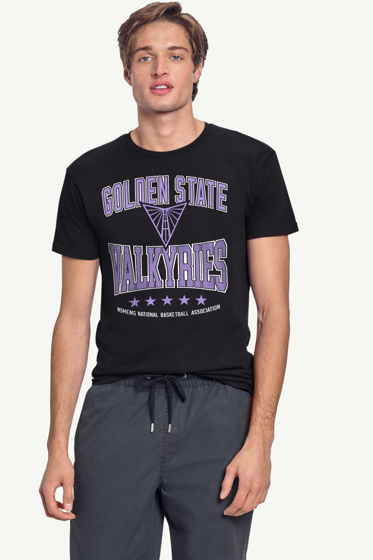 Starter Hot Sale | MENS WNBA GOLDEN STATE VALKYRIES CENTER SQUEEZE T SHIRT