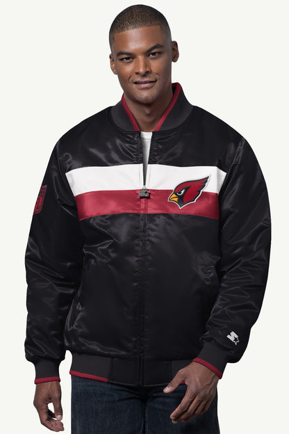Starter Quality | MENS ARIZONA CARDINALS AMBASSADOR SATIN VARSITY JACKET