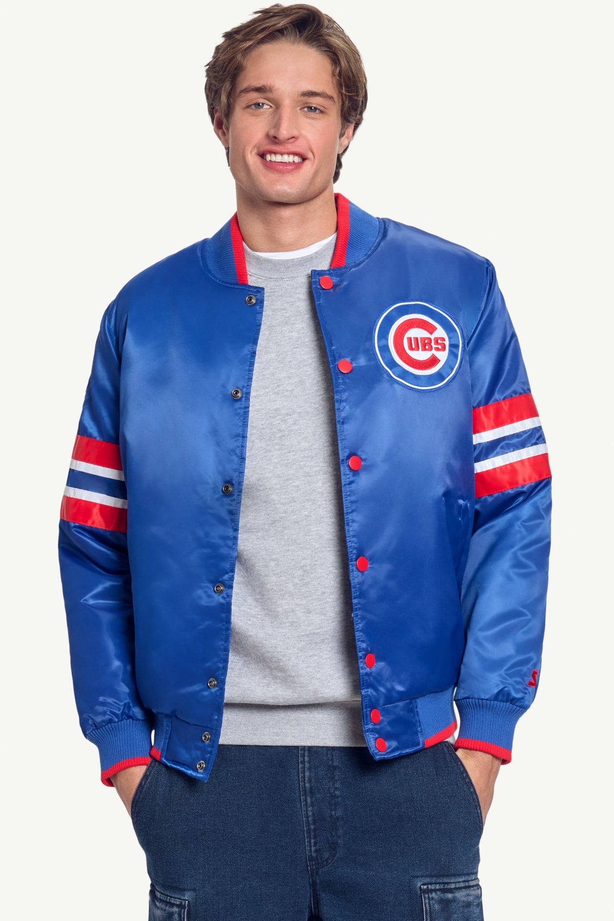 Starter Customer Favorite | MENS CHICAGO CUBS SATIN JACKET