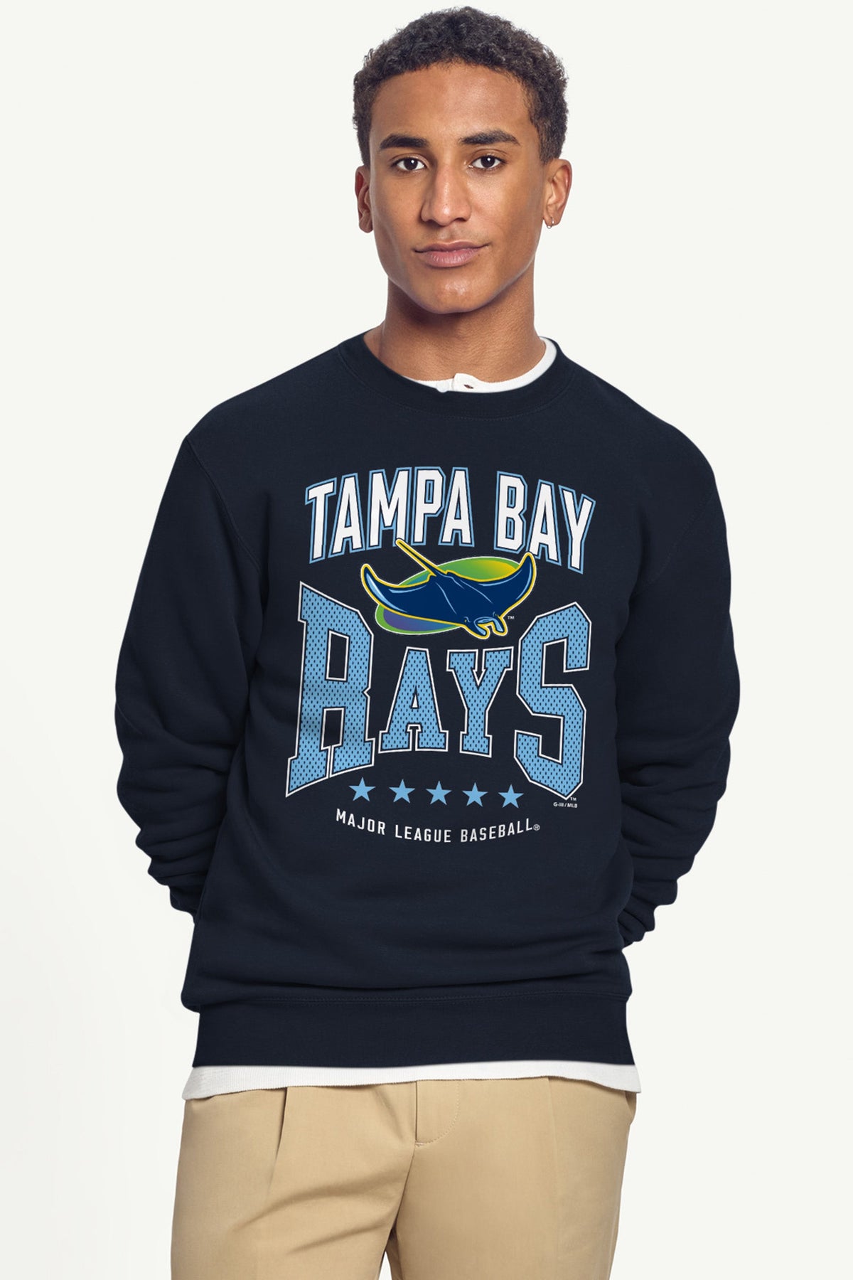 Starter Sale | MENS TAMPA BAY RAYS CENTER SQUEEZE SWEATSHIRT