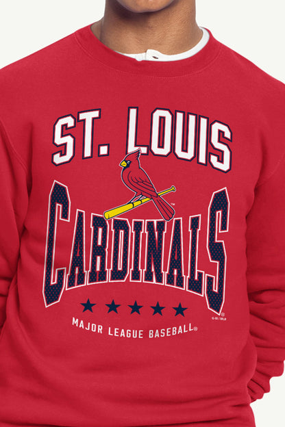 Starter Quality | MENS ST. LOUIS CARDINALS CENTER SQUEEZE SWEATSHIRT