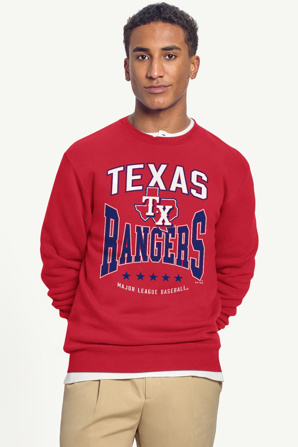 Starter Recommended | MENS TEXAS RANGERS CENTER SQUEEZE SWEATSHIRT
