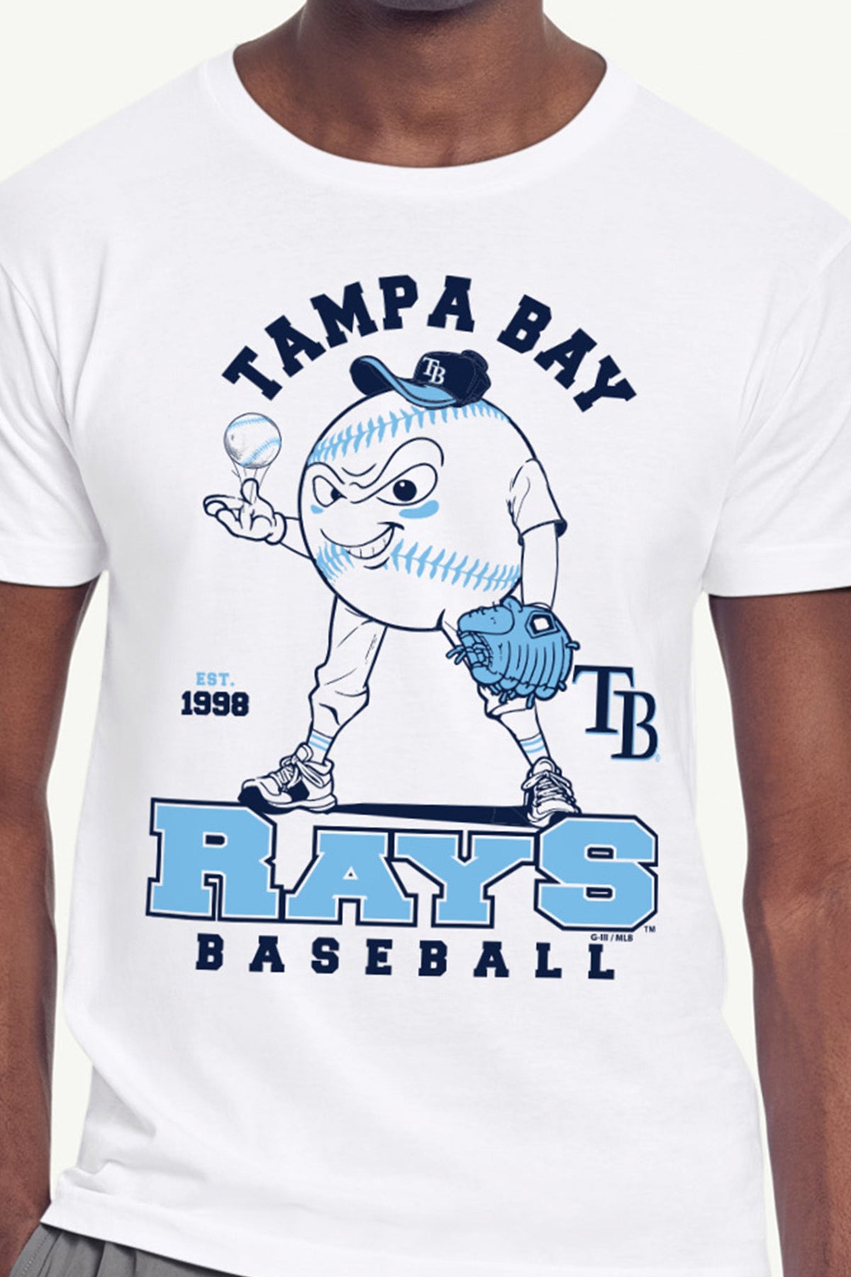 Starter Great Value | MENS TAMPA BAY RAYS BASEBALL CHARACTER SHORT SLEEVE T SHIRT