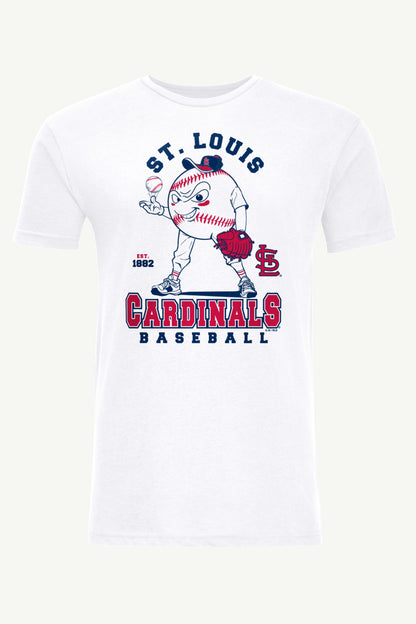 Starter Quality | MENS ST. LOUIS CARDINALS  BASEBALL CHARACTER SHORT SLEEVE T SHIRT