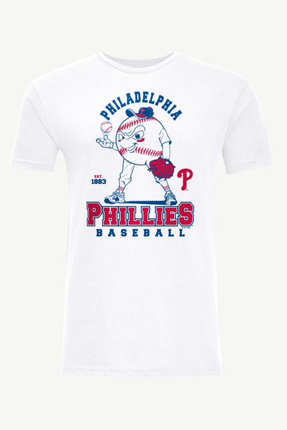 Starter Best Seller | MENS PHILADELPHIA PHILLIES BASEBALL CHARACTER SHORT SLEEVE T SHIRT