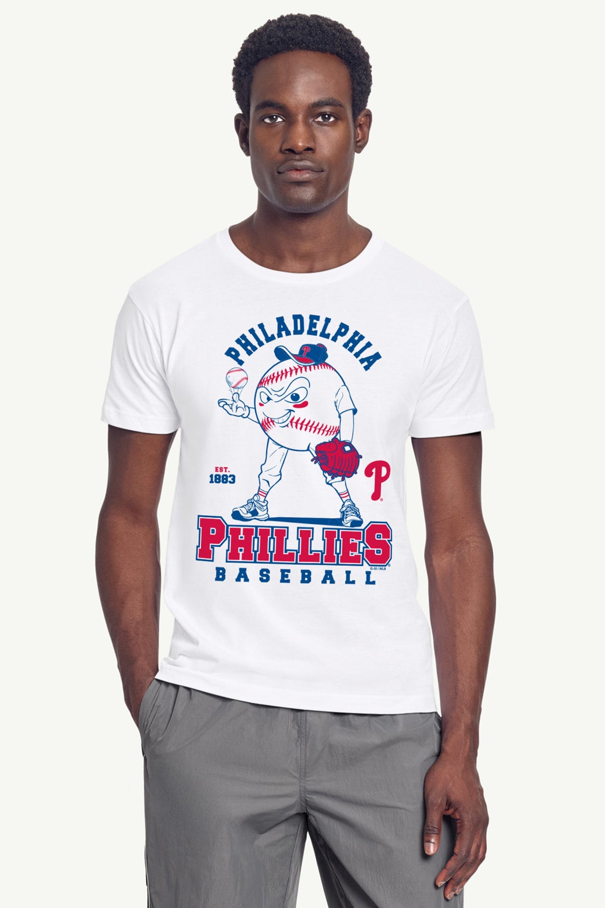 Starter Best Seller | MENS PHILADELPHIA PHILLIES BASEBALL CHARACTER SHORT SLEEVE T SHIRT