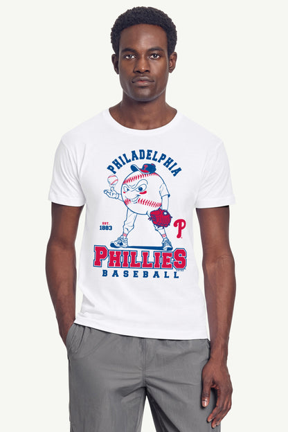 Starter Best Seller | MENS PHILADELPHIA PHILLIES BASEBALL CHARACTER SHORT SLEEVE T SHIRT