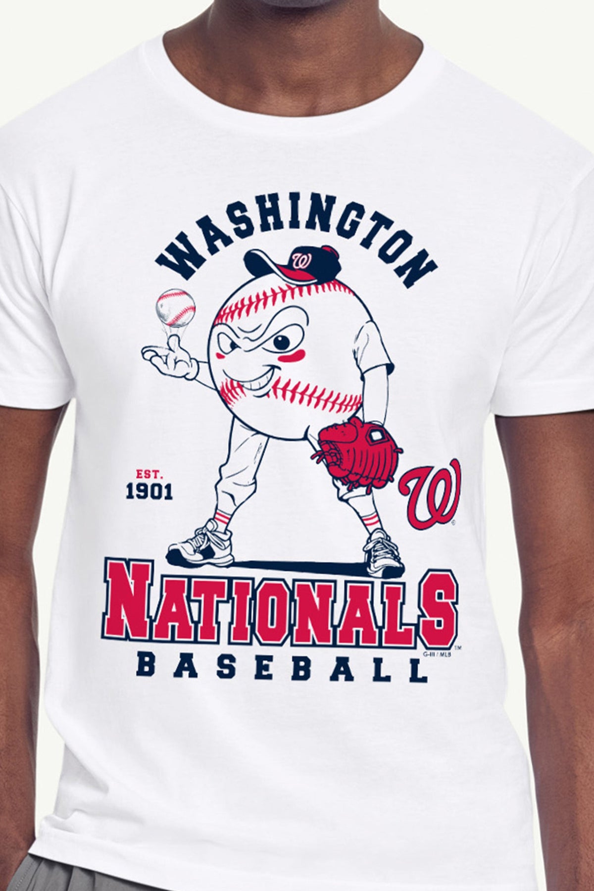 Starter Trusted | MENS WASHINGTON NATIONALS BASEBALL CHARACTER SHORT SLEEVE T SHIRT