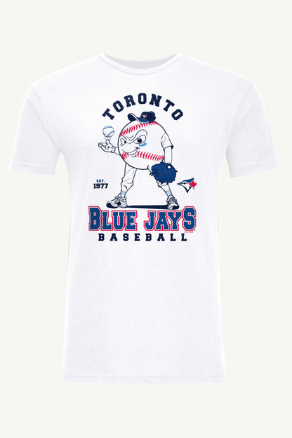 Starter Exclusive | MENS TORONTO BLUE JAYS BASEBALL CHARACTER SHORT SLEEVE T SHIRT