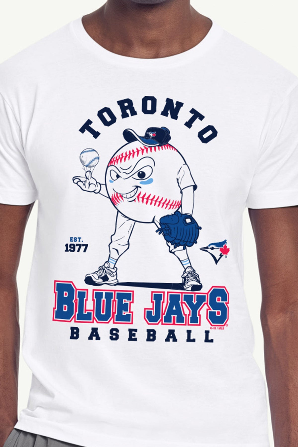 Starter Exclusive | MENS TORONTO BLUE JAYS BASEBALL CHARACTER SHORT SLEEVE T SHIRT