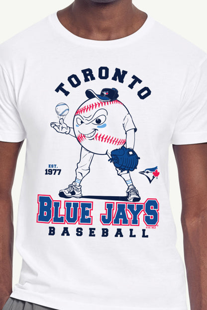 Starter Exclusive | MENS TORONTO BLUE JAYS BASEBALL CHARACTER SHORT SLEEVE T SHIRT