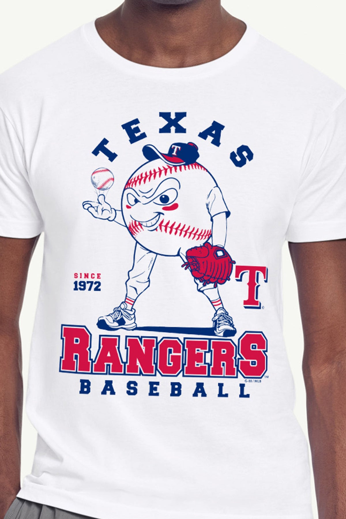 Starter Value | MENS TEXAS RANGERS BASEBALL CHARACTER SHORT SLEEVE T SHIRT