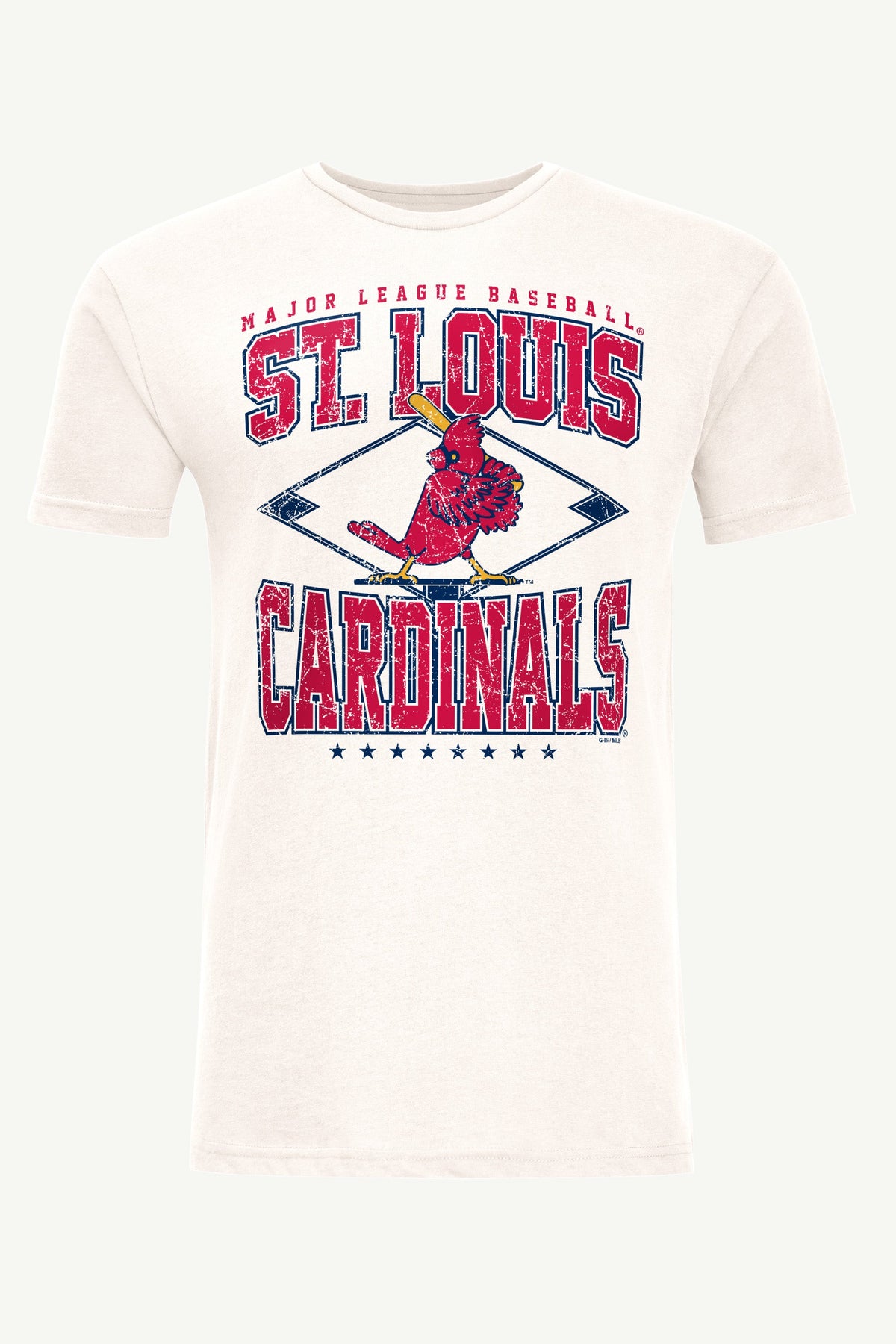 Starter Everyday | MENS ST. LOUIS CARDINALS DISTRESSED COOPERSTOWN DIAMOND SHORT SLEEVE T SHIRT