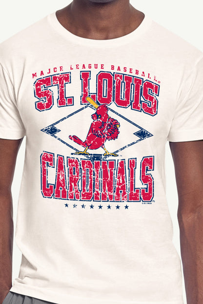 Starter Everyday | MENS ST. LOUIS CARDINALS DISTRESSED COOPERSTOWN DIAMOND SHORT SLEEVE T SHIRT
