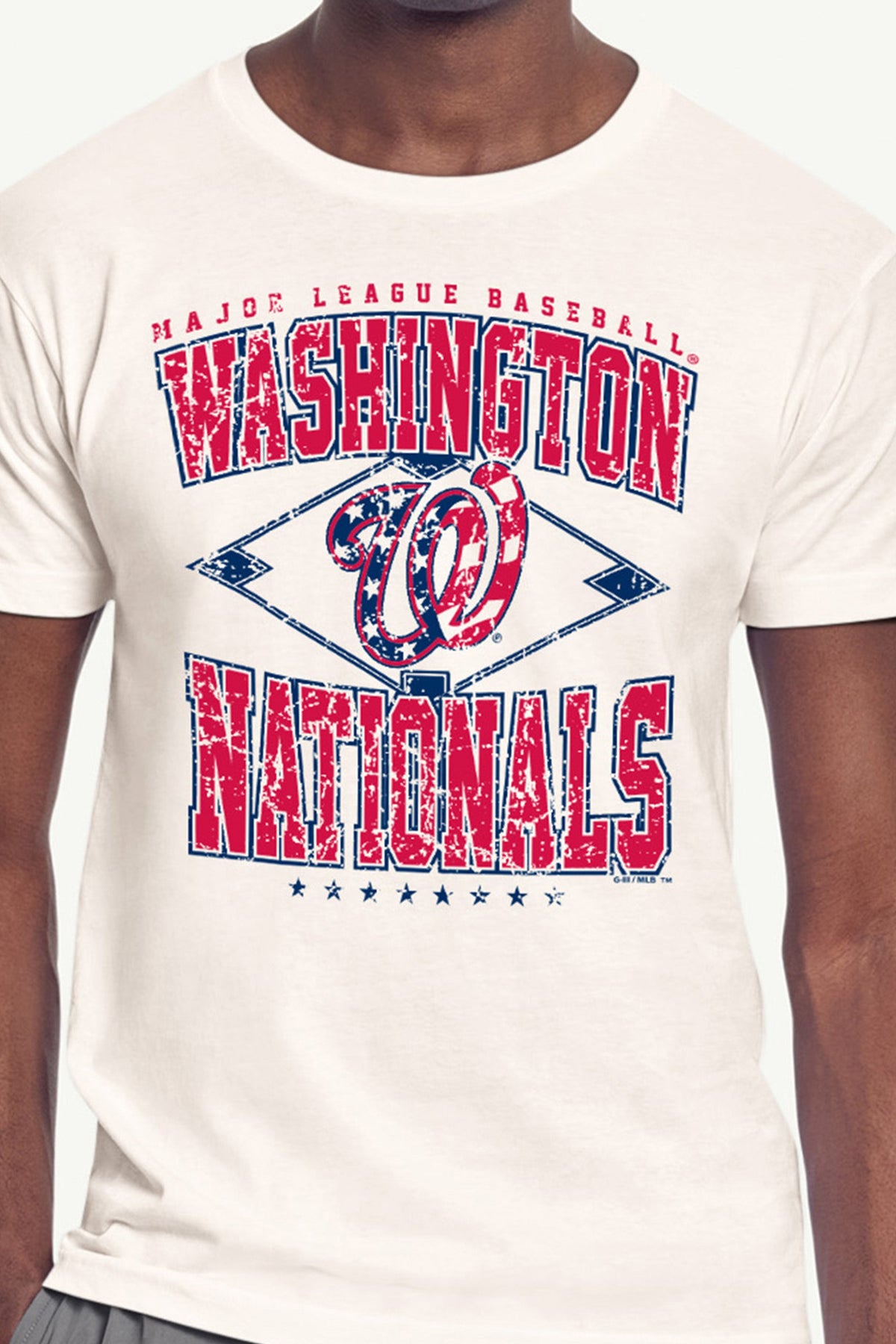 Starter Smart Buy | MENS WASHINGTON NATIONALS DISTRESSED COOPERSTOWN DIAMOND SHORT SLEEVE T SHIRT