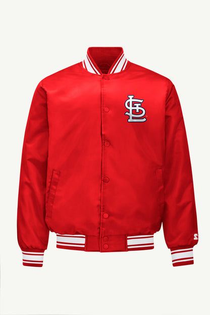 Starter Top Pick | MENS ST LOUIS CARDINALS SATIN VARSITY JACKET