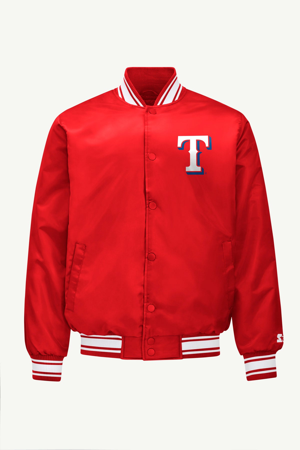 Starter Great Value | MENS TEXAS RANGERS SATIN VARSITY JACKET